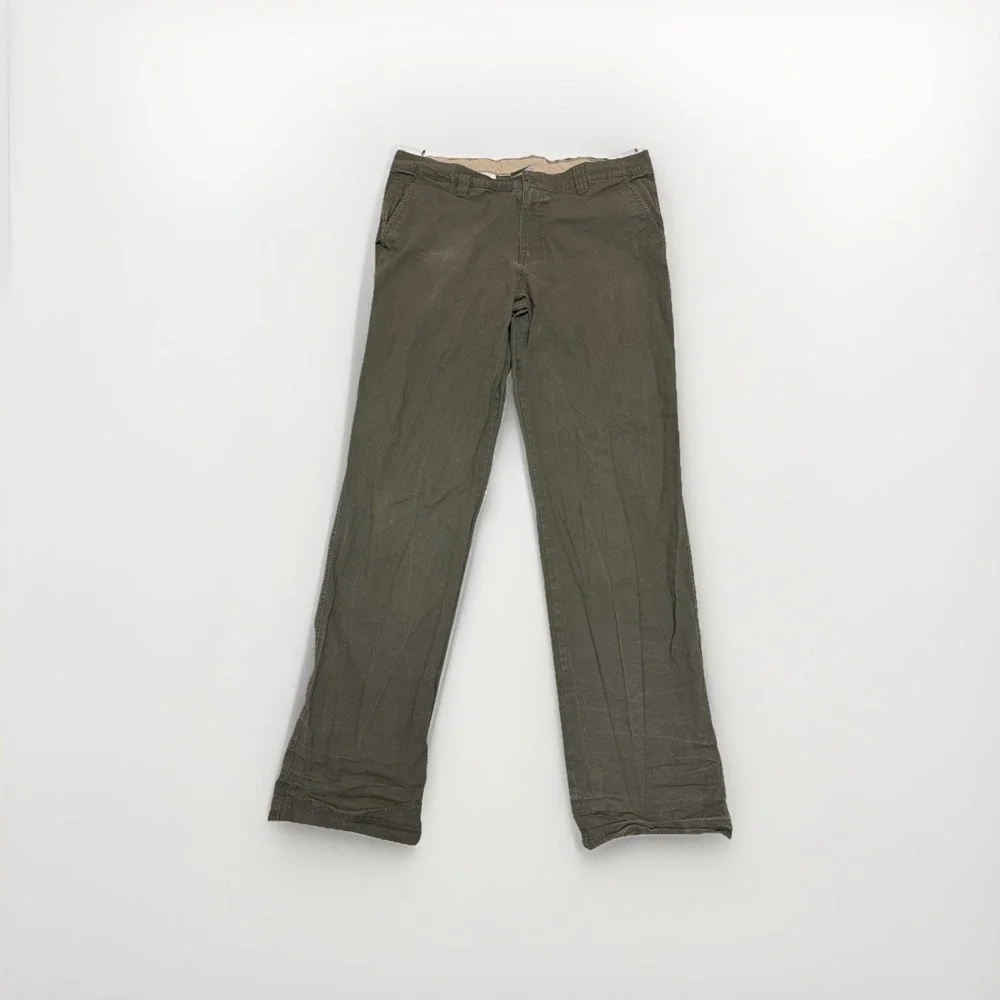 Columbia‎ olive green chino style pants, zip fly, men's 36x34